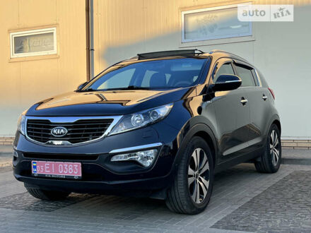 Чорний Кіа Sportage, об'ємом двигуна 2 л та пробігом 124 тис. км за 15500 $, фото 1 на Automoto.ua