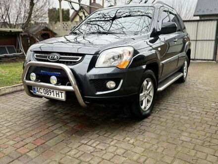 Серый Киа Sportage, объемом двигателя 2 л и пробегом 76 тыс. км за 10400 $, фото 1 на Automoto.ua