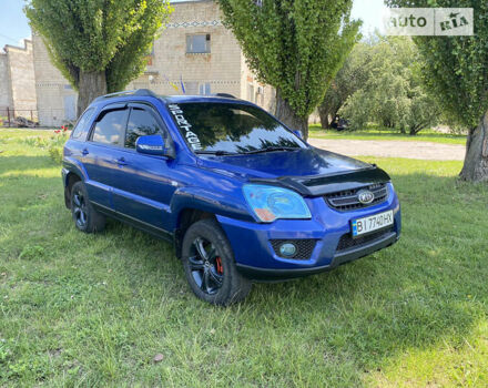 Синий Киа Sportage, объемом двигателя 2 л и пробегом 166 тыс. км за 8800 $, фото 2 на Automoto.ua