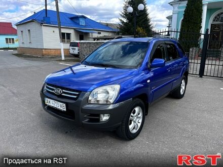 Синий Киа Sportage, объемом двигателя 2 л и пробегом 225 тыс. км за 8300 $, фото 1 на Automoto.ua