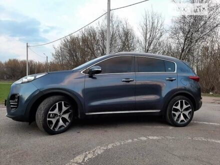 Синий Киа Sportage, объемом двигателя 2 л и пробегом 126 тыс. км за 21700 $, фото 1 на Automoto.ua