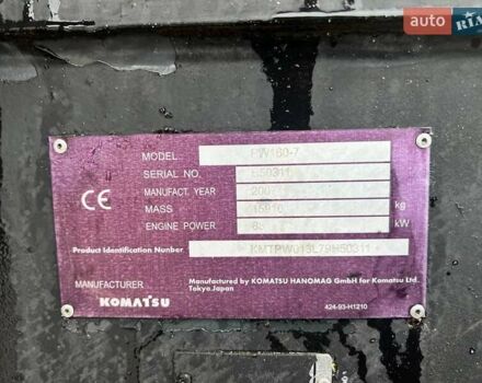 Коматсу ПВ, об'ємом двигуна 3.9 л та пробігом 1 тис. км за 38000 $, фото 11 на Automoto.ua