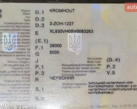 Червоний Кромхаут 3-ZOH-1227, об'ємом двигуна 0 л та пробігом 0 тис. км за 9900 $, фото 15 на Automoto.ua
