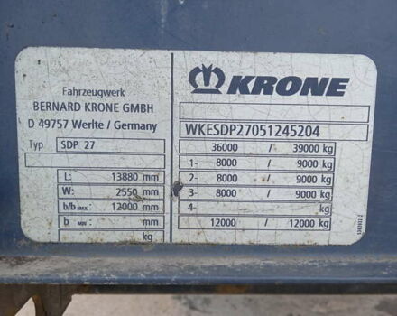 Черный Кроне SDP 27, объемом двигателя 0 л и пробегом 0 тыс. км за 7500 $, фото 6 на Automoto.ua