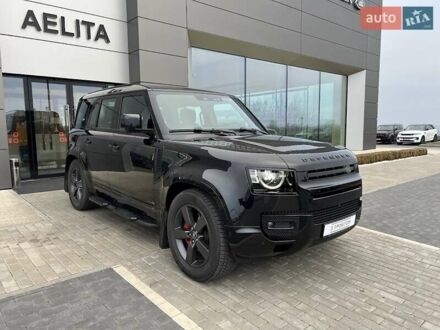 Ленд Ровер Дефендер 2023 в Днепре (Днепропетровске) на Automoto.ua Черный Ленд Ровер Дефендер, объемом двигателя 3 л и пробегом 16 тыс. км за 116500 $, фото 1 на Automoto.ua