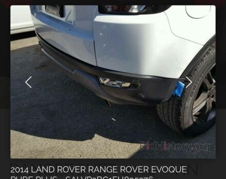 Білий Ленд Ровер Рендж Ровер Евок, об'ємом двигуна 2 л та пробігом 111 тис. км за 15999 $, фото 14 на Automoto.ua