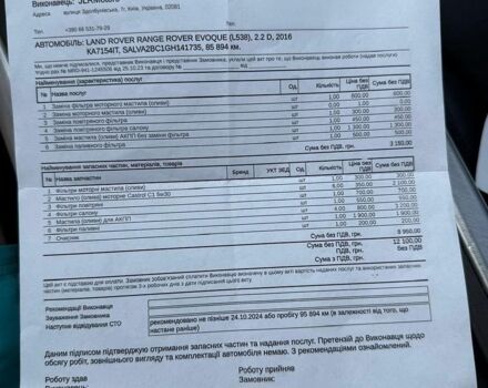 Білий Ленд Ровер Рендж Ровер Евок, об'ємом двигуна 2.18 л та пробігом 105 тис. км за 19900 $, фото 48 на Automoto.ua