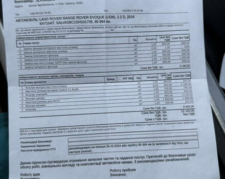 Белый Ленд Ровер Рендж Ровер Эвок, объемом двигателя 2.2 л и пробегом 90 тыс. км за 22999 $, фото 39 на Automoto.ua