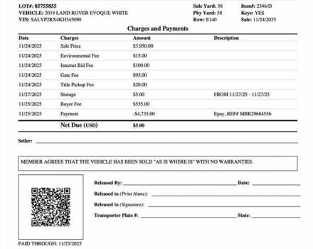 Білий Ленд Ровер Рендж Ровер Евок, об'ємом двигуна 2 л та пробігом 160 тис. км за 10750 $, фото 1 на Automoto.ua