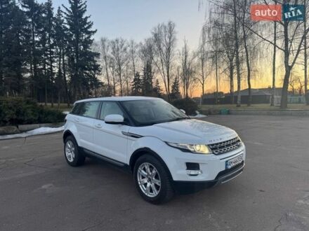 Белый Ленд Ровер Рендж Ровер Эвок, объемом двигателя 2.18 л и пробегом 77 тыс. км за 18500 $, фото 1 на Automoto.ua