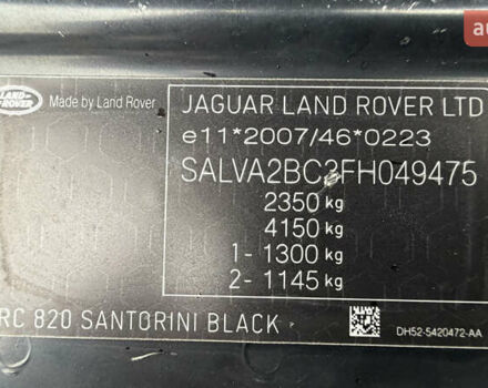 Черный Ленд Ровер Рендж Ровер Эвок, объемом двигателя 2.18 л и пробегом 230 тыс. км за 17750 $, фото 5 на Automoto.ua