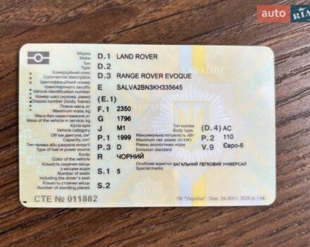 Черный Ленд Ровер Рендж Ровер Эвок, объемом двигателя 2 л и пробегом 119 тыс. км за 21900 $, фото 1 на Automoto.ua