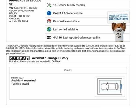 Чорний Ленд Ровер Рендж Ровер Евок, об'ємом двигуна 0 л та пробігом 72 тис. км за 34400 $, фото 2 на Automoto.ua