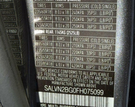 Серый Ленд Ровер Рендж Ровер Эвок, объемом двигателя 2 л и пробегом 216 тыс. км за 16000 $, фото 46 на Automoto.ua