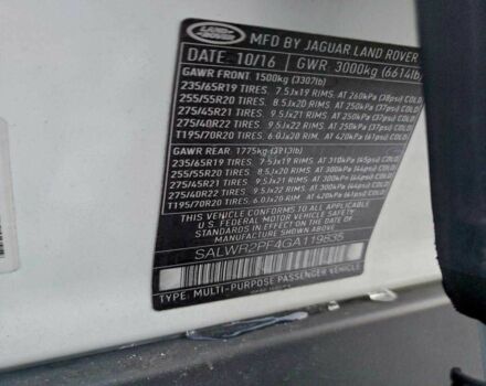 Белый Ленд Ровер Рендж Ровер Спорт, объемом двигателя 0 л и пробегом 95 тыс. км за 5000 $, фото 11 на Automoto.ua