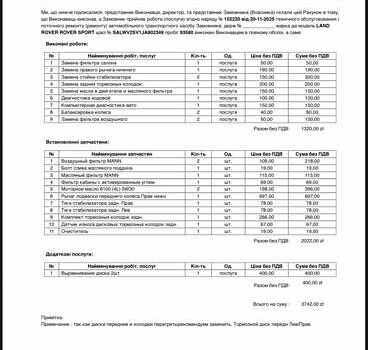Белый Ленд Ровер Рендж Ровер Спорт, объемом двигателя 3 л и пробегом 93 тыс. км за 39500 $, фото 10 на Automoto.ua