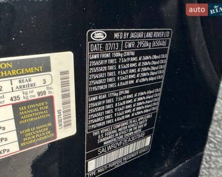 Черный Ленд Ровер Рендж Ровер Спорт, объемом двигателя 2.99 л и пробегом 176 тыс. км за 28500 $, фото 7 на Automoto.ua