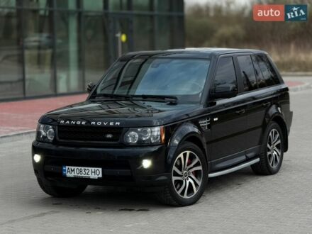 Черный Ленд Ровер Рендж Ровер Спорт, объемом двигателя 5 л и пробегом 215 тыс. км за 15500 $, фото 1 на Automoto.ua
