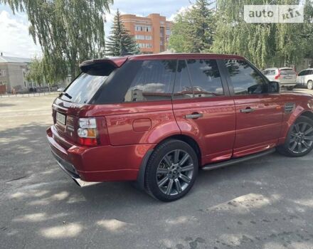 Червоний Ленд Ровер Range Rover Sport, об'ємом двигуна 4.2 л та пробігом 186 тис. км за 12900 $, фото 5 на Automoto.ua