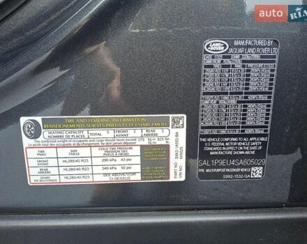 Сірий Ленд Ровер Range Rover Sport, об'ємом двигуна 3 л та пробігом 9 тис. км за 50000 $, фото 12 на Automoto.ua