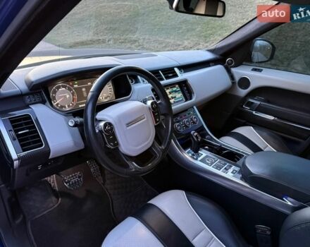 Синий Ленд Ровер Рендж Ровер Спорт, объемом двигателя 5 л и пробегом 159 тыс. км за 47000 $, фото 3 на Automoto.ua