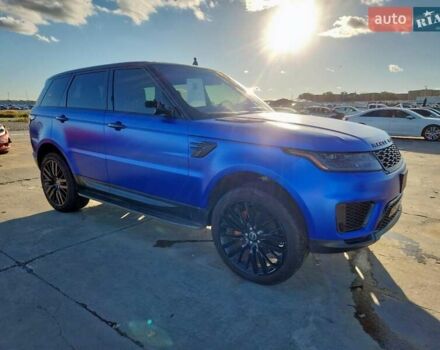 Синий Ленд Ровер Рендж Ровер Спорт, объемом двигателя 3 л и пробегом 81 тыс. км за 12800 $, фото 2 на Automoto.ua