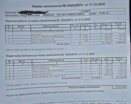 Білий Ленд Ровер Рендж Ровер Велар, об'ємом двигуна 2 л та пробігом 82 тис. км за 36222 $, фото 33 на Automoto.ua