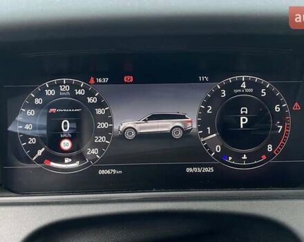 Черный Ленд Ровер Рендж Ровер Велар, объемом двигателя 2 л и пробегом 81 тыс. км за 49500 $, фото 11 на Automoto.ua