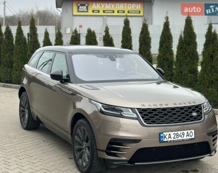 Коричневый Ленд Ровер Рендж Ровер Велар, объемом двигателя 2 л и пробегом 124 тыс. км за 39999 $, фото 2 на Automoto.ua
