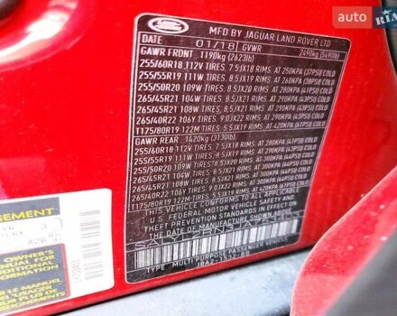 Красный Ленд Ровер Рендж Ровер Велар, объемом двигателя 2 л и пробегом 140 тыс. км за 10900 $, фото 11 на Automoto.ua