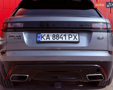 Серый Ленд Ровер Рендж Ровер Велар, объемом двигателя 3 л и пробегом 77 тыс. км за 45500 $, фото 10 на Automoto.ua