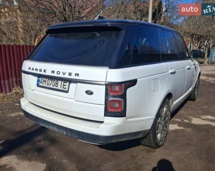 Білий Ленд Ровер Рендж Ровер, об'ємом двигуна 3 л та пробігом 98 тис. км за 51500 $, фото 10 на Automoto.ua