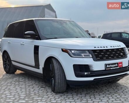 Белый Ленд Ровер Рендж Ровер, объемом двигателя 5 л и пробегом 72 тыс. км за 75990 $, фото 2 на Automoto.ua