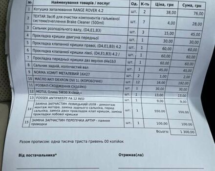 Черный Ленд Ровер Рендж Ровер, объемом двигателя 4.2 л и пробегом 160 тыс. км за 9500 $, фото 6 на Automoto.ua