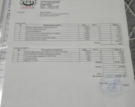 Черный Ленд Ровер Рендж Ровер, объемом двигателя 5 л и пробегом 295 тыс. км за 17700 $, фото 30 на Automoto.ua