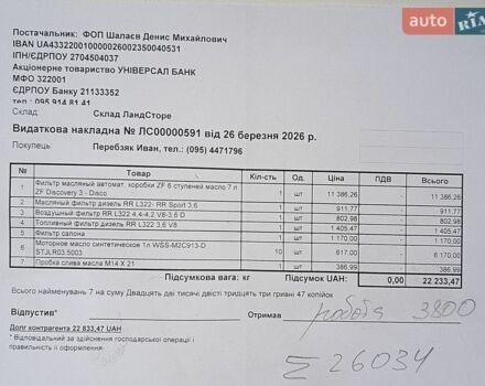 Черный Ленд Ровер Рендж Ровер, объемом двигателя 3.63 л и пробегом 210 тыс. км за 19777 $, фото 17 на Automoto.ua