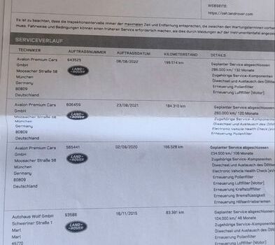 Чорний Ленд Ровер Рендж Ровер, об'ємом двигуна 2.18 л та пробігом 286 тис. км за 19300 $, фото 2 на Automoto.ua