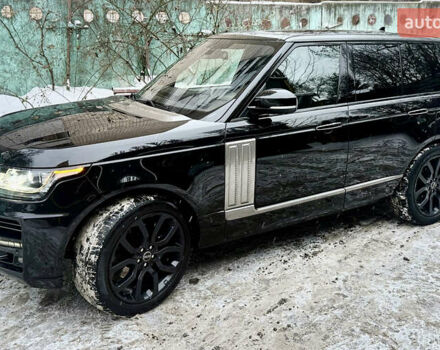 Черный Ленд Ровер Рендж Ровер, объемом двигателя 4.37 л и пробегом 220 тыс. км за 47000 $, фото 13 на Automoto.ua