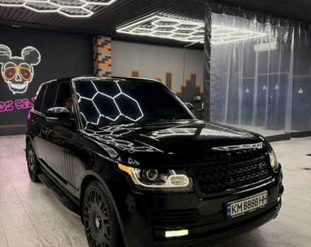 Черный Ленд Ровер Рендж Ровер, объемом двигателя 4.37 л и пробегом 198 тыс. км за 38999 $, фото 8 на Automoto.ua