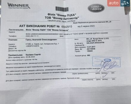 Чорний Ленд Ровер Рендж Ровер, об'ємом двигуна 4.37 л та пробігом 187 тис. км за 49999 $, фото 56 на Automoto.ua