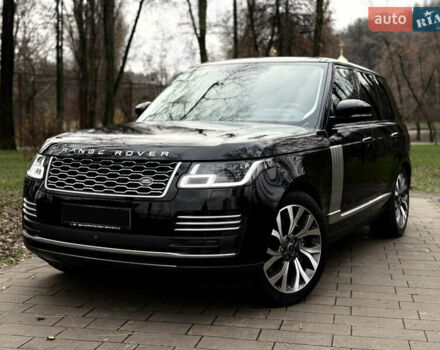 Черный Ленд Ровер Рендж Ровер, объемом двигателя 4.37 л и пробегом 81 тыс. км за 68000 $, фото 2 на Automoto.ua