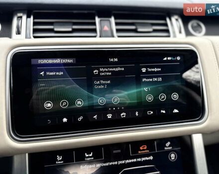 Черный Ленд Ровер Рендж Ровер, объемом двигателя 4.37 л и пробегом 81 тыс. км за 70000 $, фото 58 на Automoto.ua