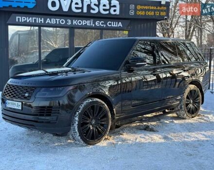 Чорний Ленд Ровер Рендж Ровер, об'ємом двигуна 5 л та пробігом 163 тис. км за 63000 $, фото 3 на Automoto.ua