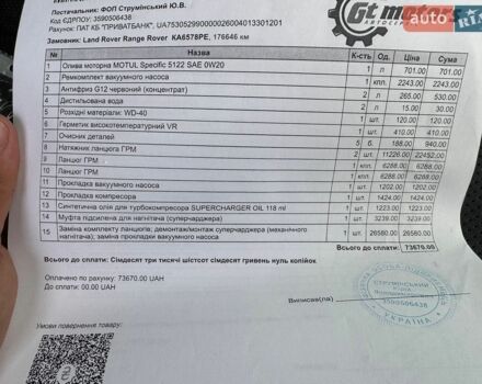 Черный Ленд Ровер Рендж Ровер, объемом двигателя 3 л и пробегом 176 тыс. км за 45900 $, фото 8 на Automoto.ua