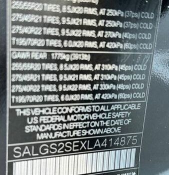 Чорний Ленд Ровер Рендж Ровер, об'ємом двигуна 5 л та пробігом 122 тис. км за 79999 $, фото 59 на Automoto.ua