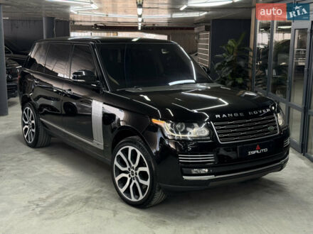 Черный Ленд Ровер Рендж Ровер, объемом двигателя 4.37 л и пробегом 183 тыс. км за 38500 $, фото 1 на Automoto.ua