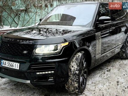 Черный Ленд Ровер Рендж Ровер, объемом двигателя 4.37 л и пробегом 220 тыс. км за 47000 $, фото 1 на Automoto.ua