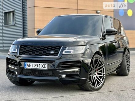 Ленд Ровер Рендж Ровер 2018 в Днепре (Днепропетровске) на Automoto.ua Черный Ленд Ровер Рендж Ровер, объемом двигателя 5 л и пробегом 75 тыс. км за 102000 $, фото 1 на Automoto.ua