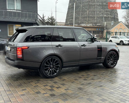 Серый Ленд Ровер Рендж Ровер, объемом двигателя 5 л и пробегом 125 тыс. км за 56000 $, фото 34 на Automoto.ua