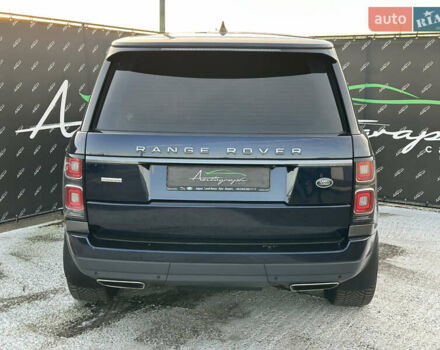 Синий Ленд Ровер Рендж Ровер, объемом двигателя 4.37 л и пробегом 104 тыс. км за 72000 $, фото 3 на Automoto.ua